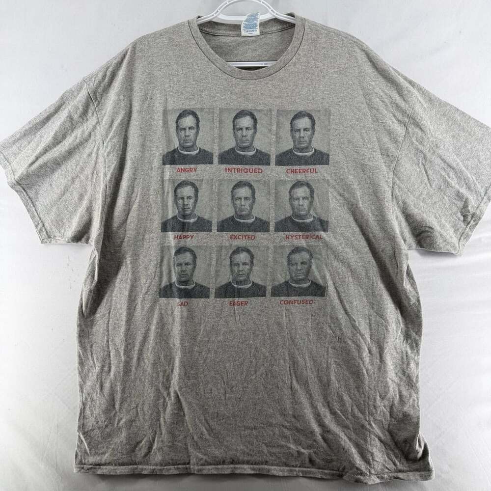 1636 Delta Pro Weight T-Shirt Size 2XL Bill Belichick Faces Gray